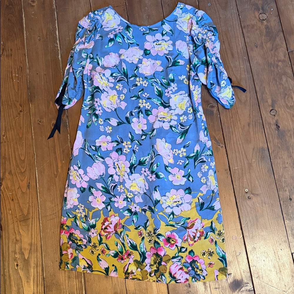 Donna Morgan Blue Floral Dress